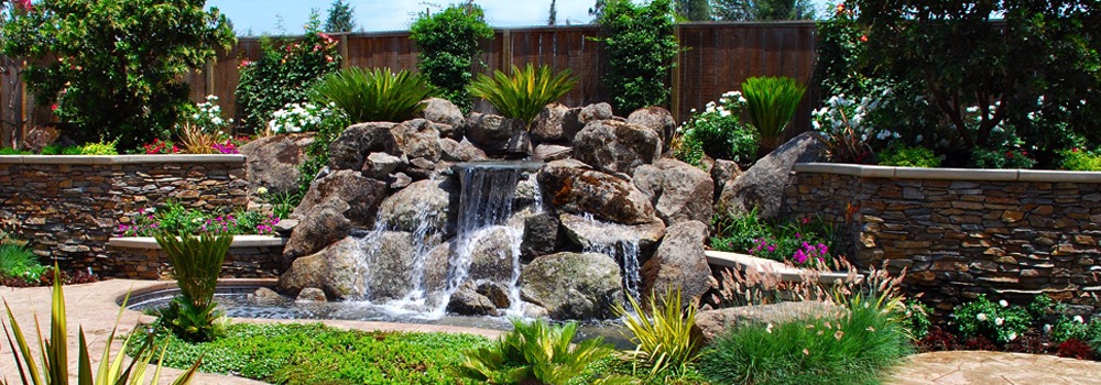 natural rock water features